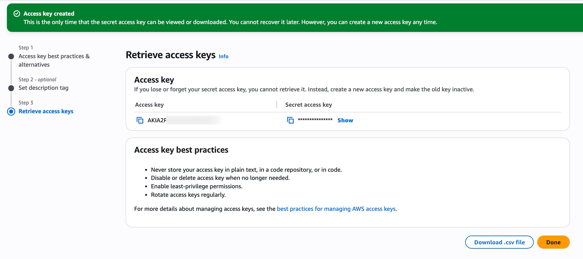 screenshot of selecting CLI