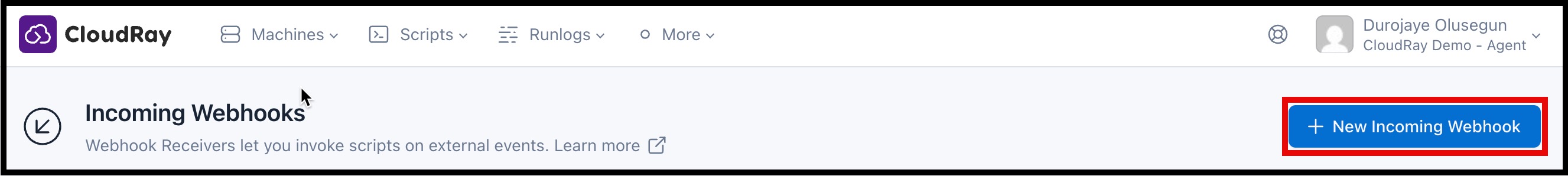 Screenshot of adding a new schedules