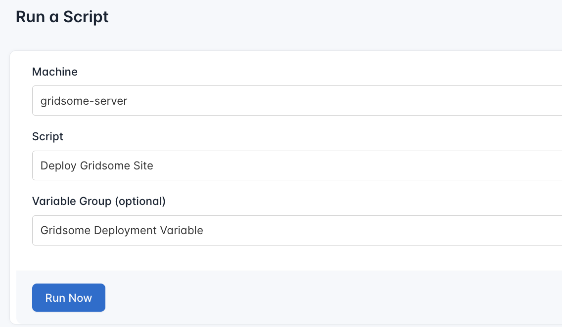 Screenshot of creating a new runlog