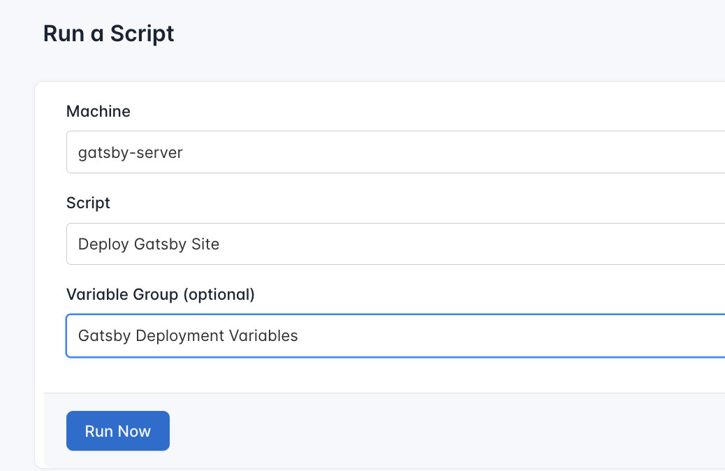Screenshot of creating a new runlog