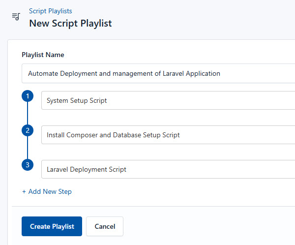 Locate the script playlist in CloudRay interface