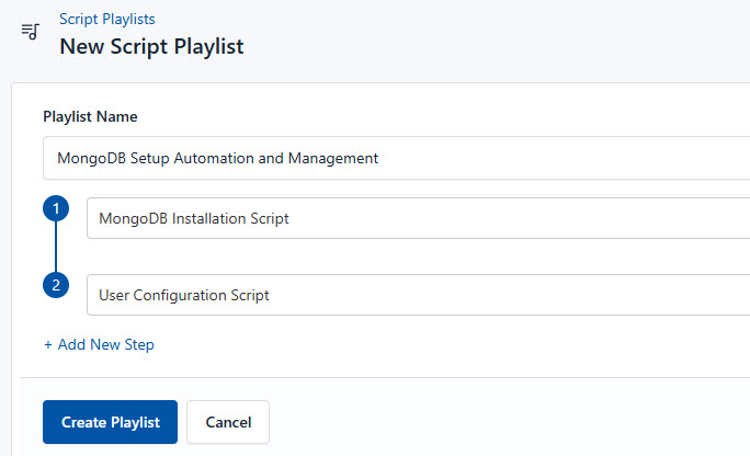 Locate the script playlist in CloudRay interface