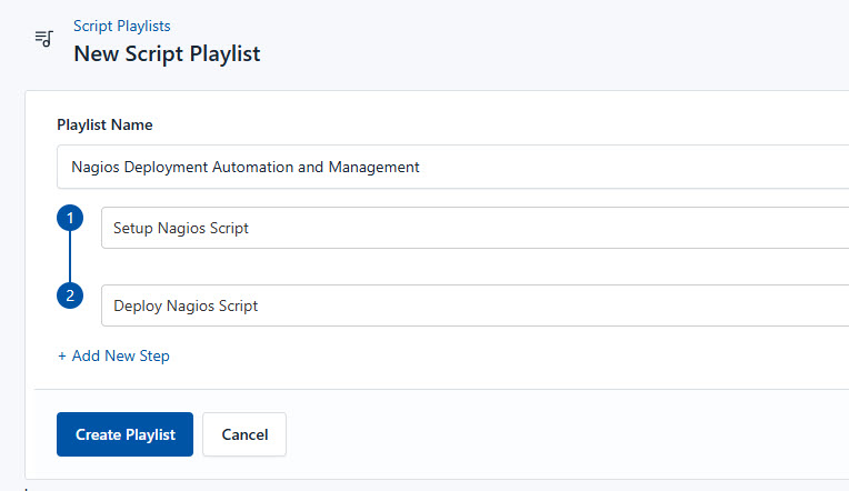 Locate the script playlist in CloudRay interface