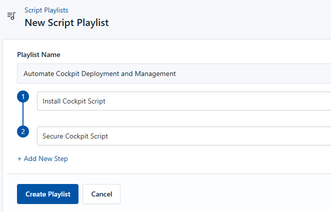 Locate the script playlist in CloudRay interface
