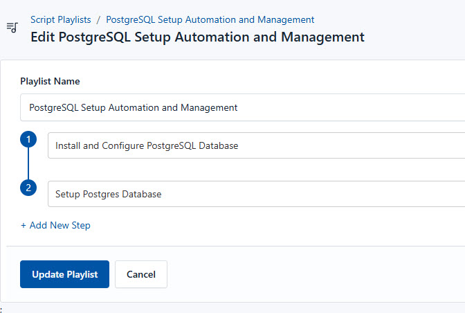 Locate the script playlist in CloudRay interface