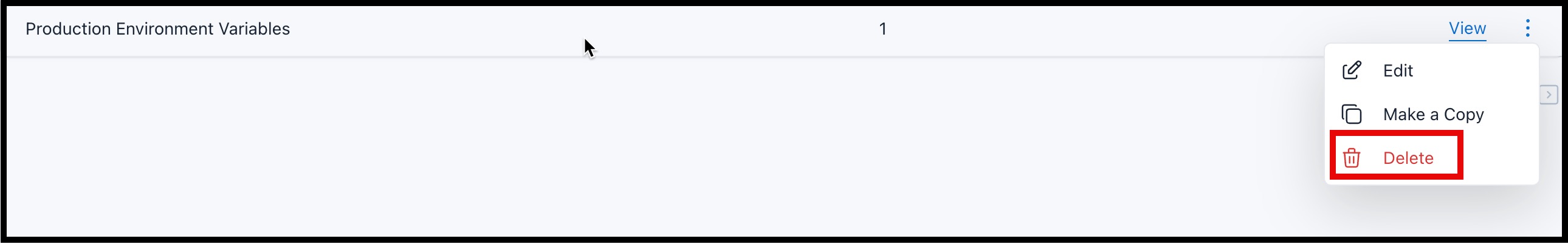 Screenshot of Editing a Variable in CloudRay