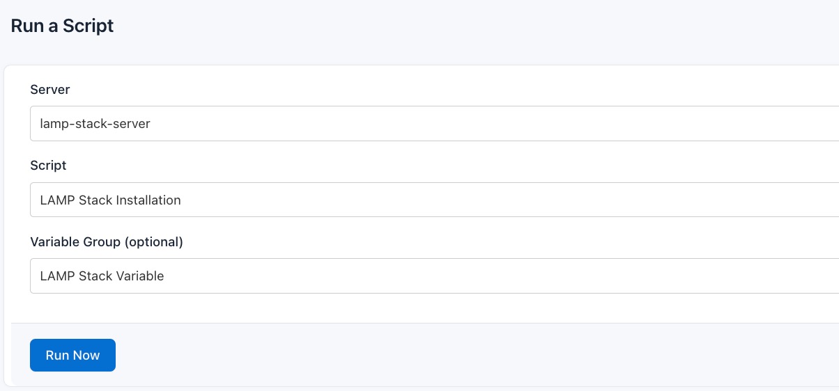 Screenshot of creating a new runlog