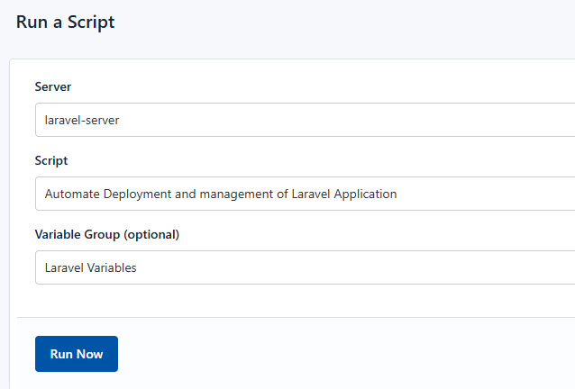 Screenshot of creating a new runlog