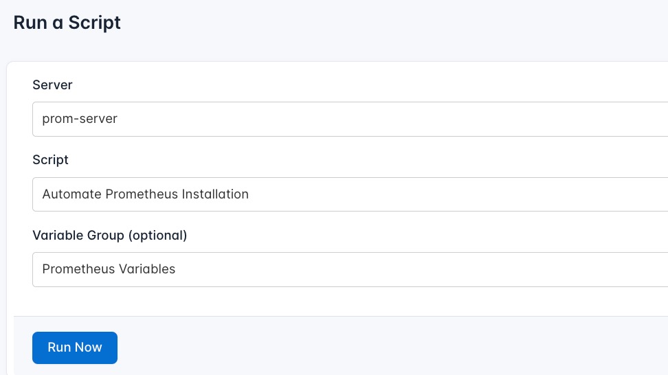 Screenshot of creating a new runlog