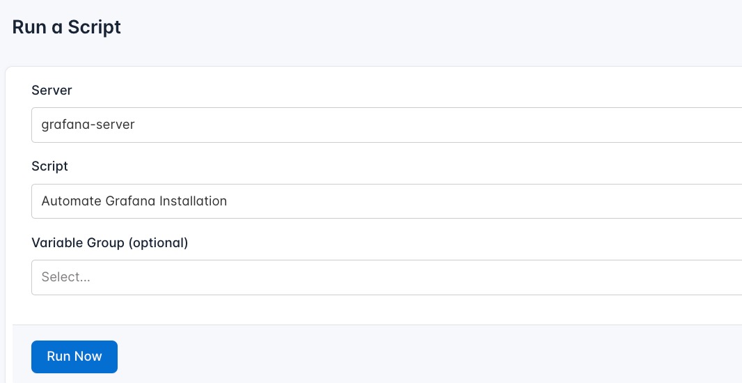 Screenshot of creating a new runlog
