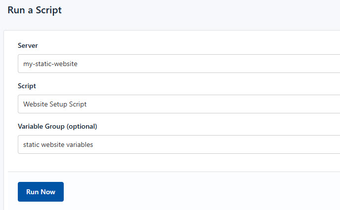 Screenshot of creating a new runlog