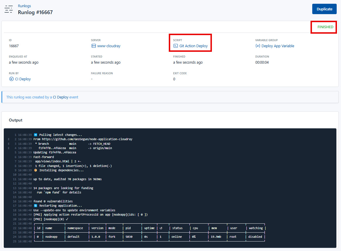 Screenshot of first addition of GitHub secret step